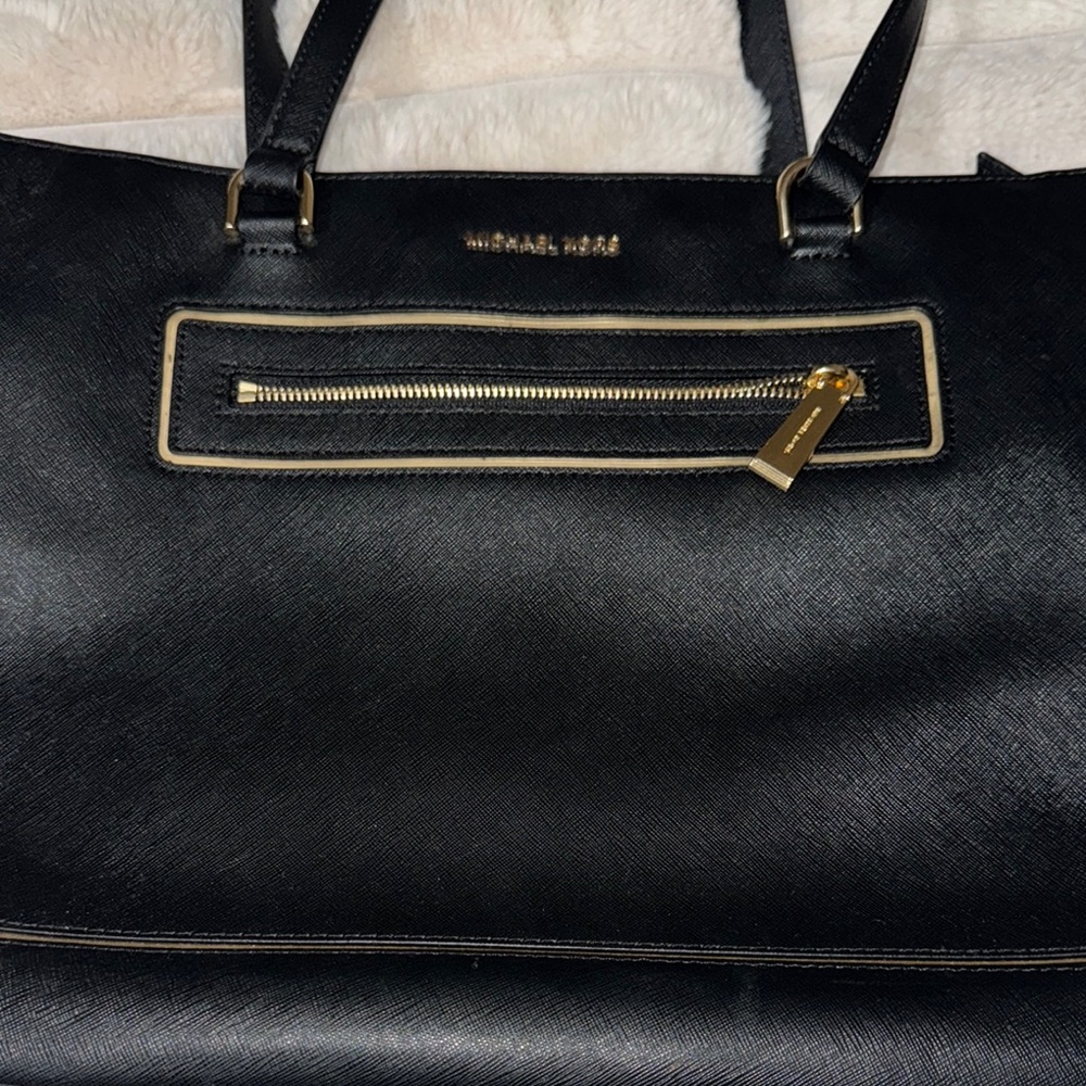 Michael Kors Black Leather Tote